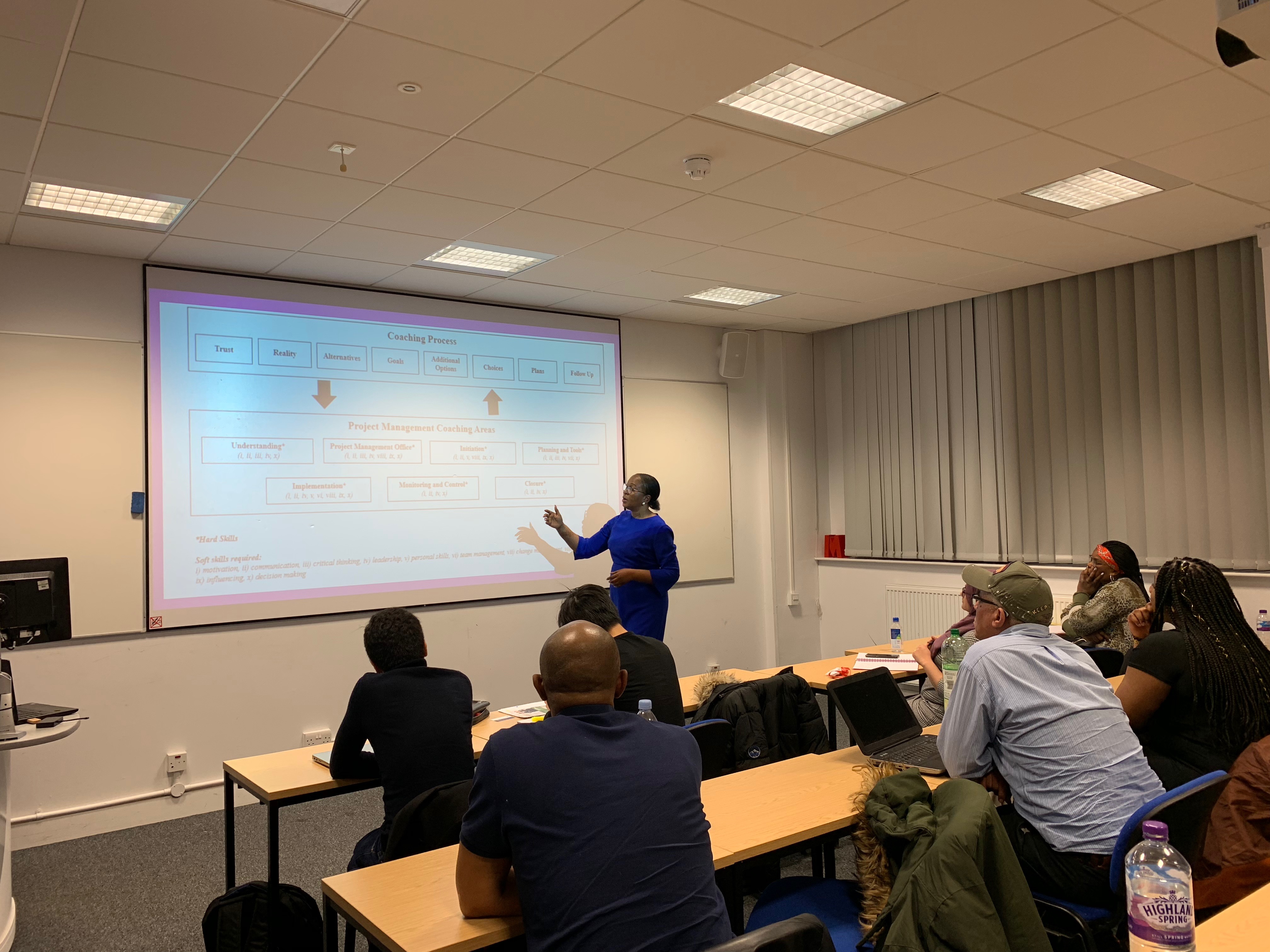 Annie Ka at a project management coaching event